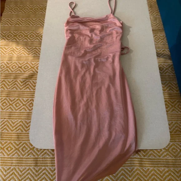 Windsor pink tie back dress - Picture 2 of 4